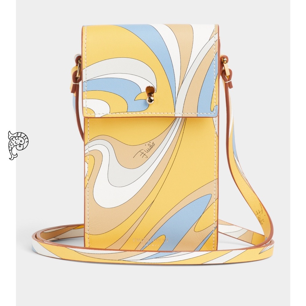 Brand New Pucci Vortici-Print Phone Bag
